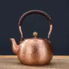Bouilloire vintage artisanale en cuivre