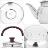 Bouilloire vintage en acier inoxydable