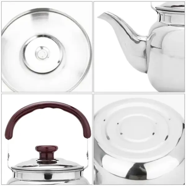 Bouilloire vintage en acier inoxydable