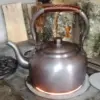 Bouilloire vintage en cuivre rouge